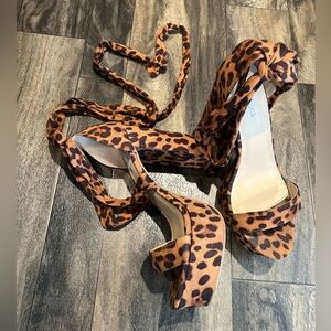 Fashion Nova Brown Leopard Heels